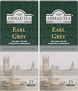 سعر ومواصفات Ahmad Tea Earl Grey Tea 25 Teabags (Pack of 2) (B0HLDY1JXC) على Amazon EG