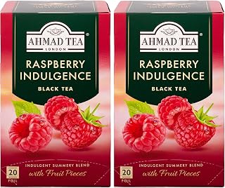سعر ومواصفات Ahmad Tea Fruit Raspberry Flavor 20 Bags (Pack of 2) (B0DDTPWW96) على Amazon EG