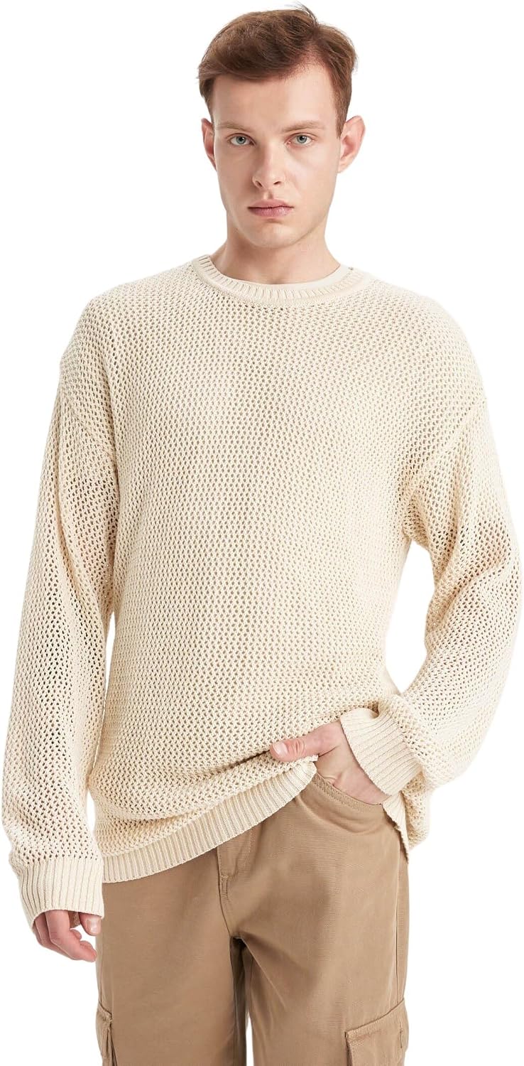 سعر ومواصفات ديفاكتو DeFacto Man Regular Fit Crew Neck Long Sleeve Knitted Sweat Shirt C0013AX Sweatshirt (pack of 1) (B0DHTWMVMC) على Amazon EG