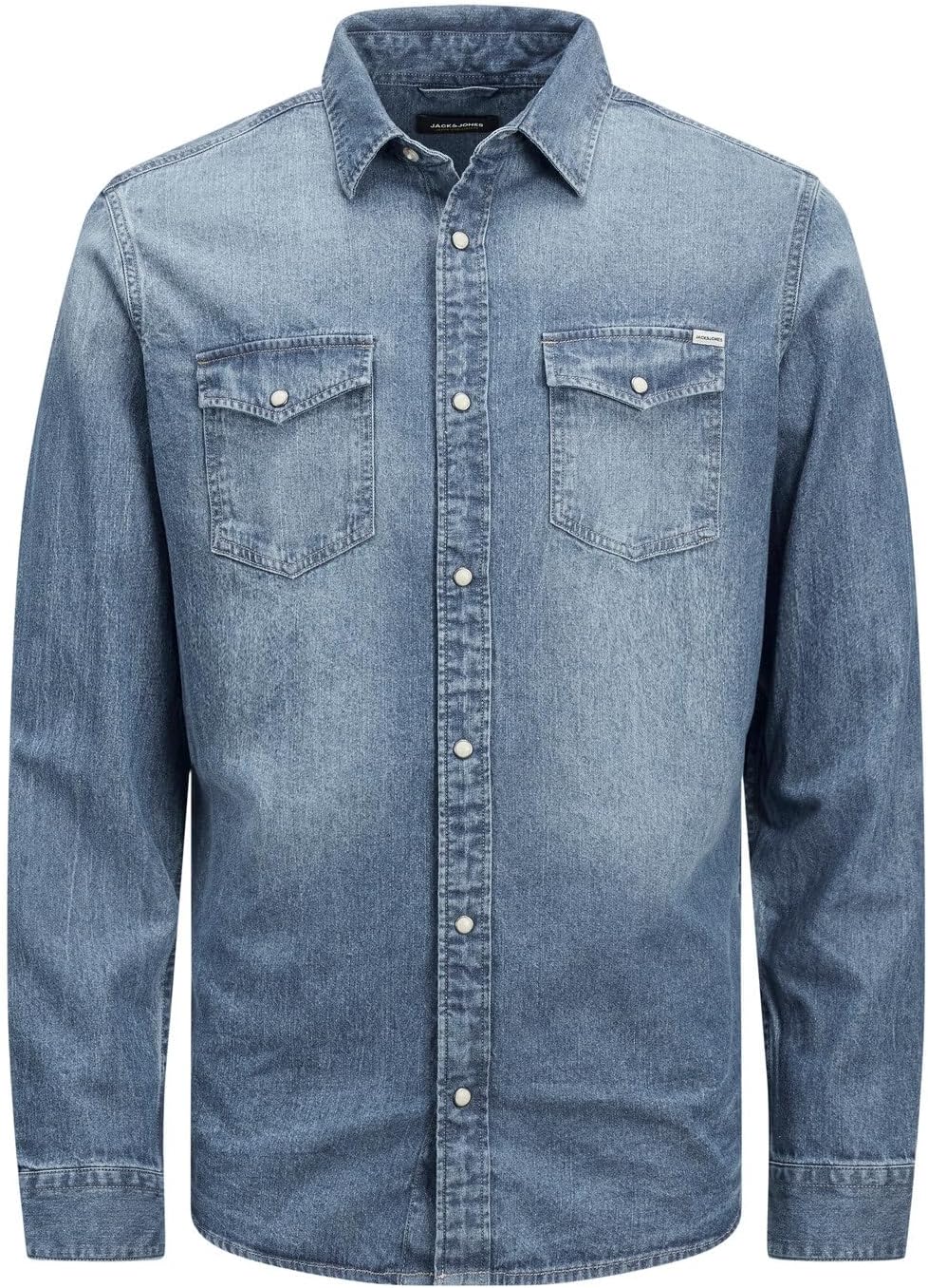 سعر ومواصفات JACK & JONES Mens Jjesheridan Shirt L/S Shirt, Color Blue (Medium Blue Denim Fit:slim), Size XXL (B07CBWVWFR) على Amazon EG