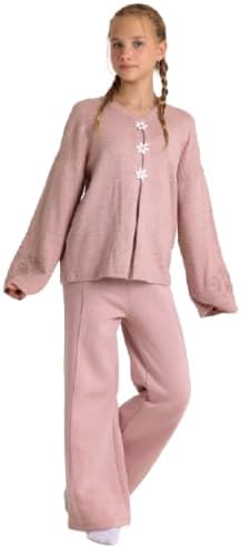 سعر ومواصفات junior Junior Girls T-Shirt and Pants Set, Pink Flower Design, Pink, Size 14 (B0HLZSJMJQ) على Amazon EG
