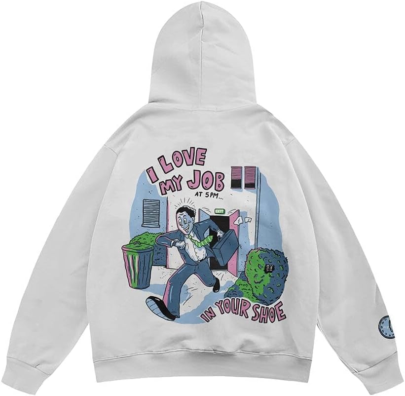 سعر ومواصفات In Your Shoe I Love My Job Oversized Hoodie (B0HM3LQNLH) على Amazon EG