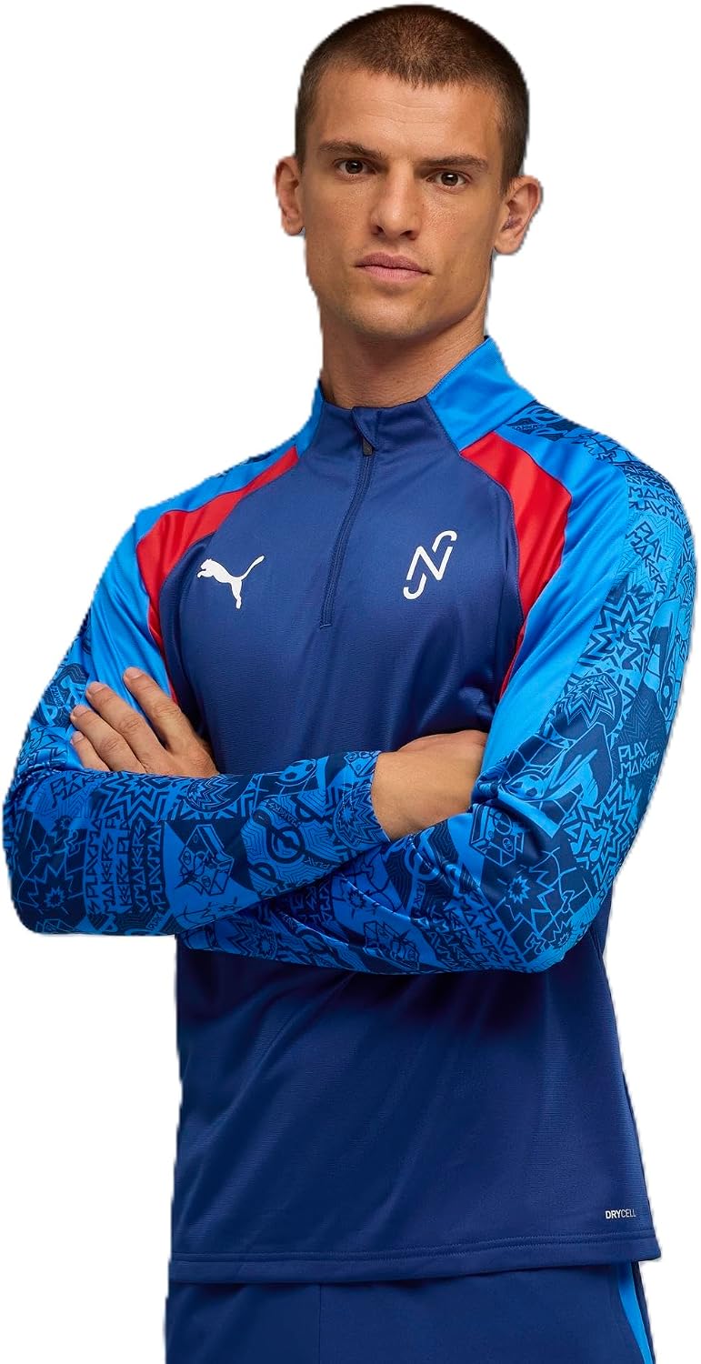 سعر ومواصفات بوما Neymar Jr Playmaker Quarter-Zip Football Top Men - Blue - L (B0DLMDCK1X) على Amazon EG