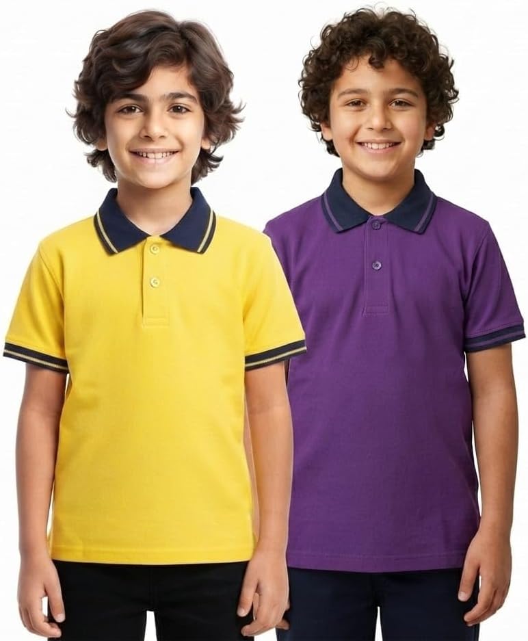 سعر ومواصفات Red Circle Bundle of 2 Half sleeve polo shirt Kids YELLOW-mauve 16 (B0HGBD7FNZ) على Amazon EG