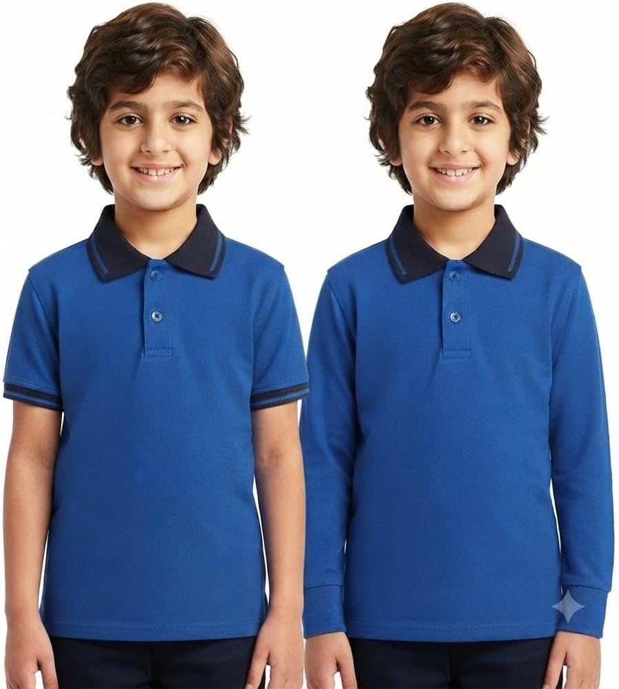 سعر ومواصفات Red Circle Bundle of 2 Half sleeve polo shirt Kids royal blue 12 (B0HGBKRLLZ) على Amazon EG