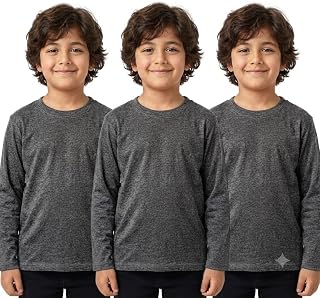 سعر ومواصفات Red Circle Bundle of 3 Plains sleeve t-shirt Kids sharcol 16 (B0HGBNYB26) على Amazon EG