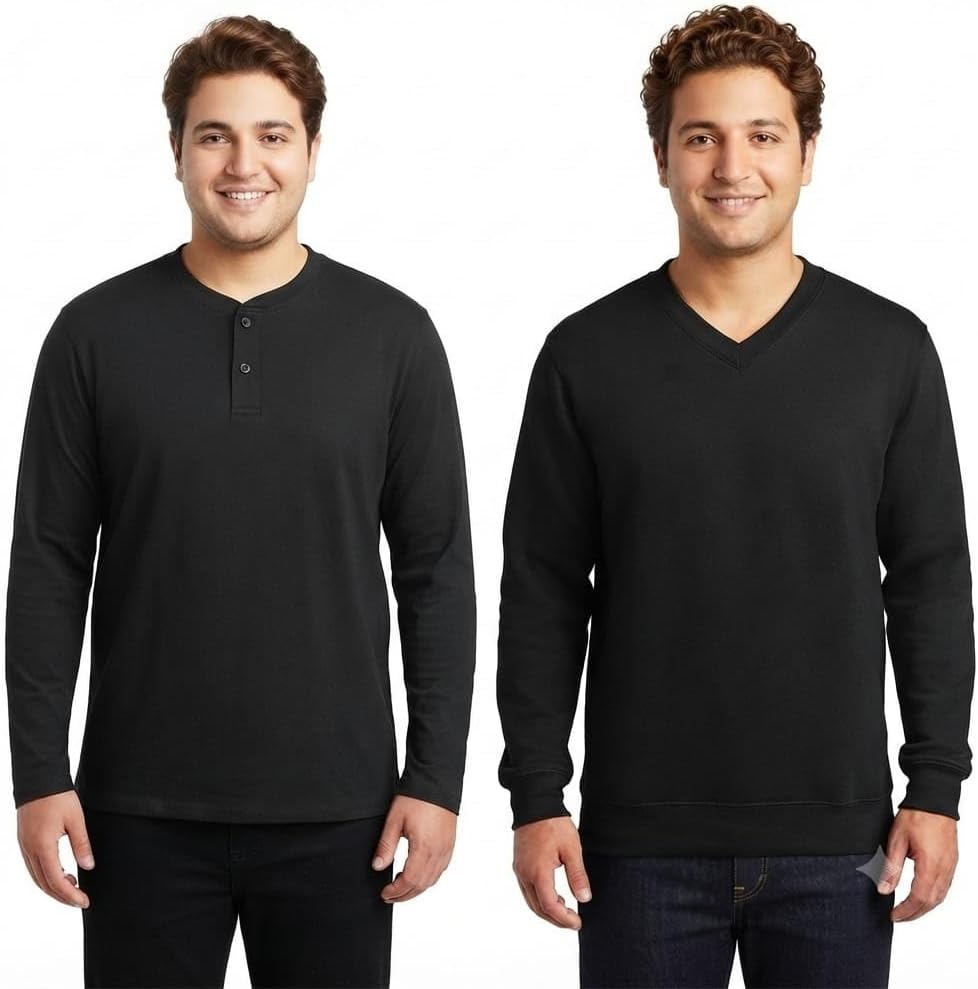 سعر ومواصفات Red Circle Bundle of 2 T-shirt + V Buttons Men black 5xl (B08HJKJMR1) على Amazon EG