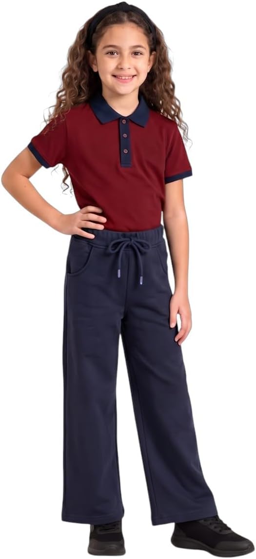 سعر ومواصفات Sika Cotton Wide-leg Sweatpants For Girls-Blue-8 Years (B0HLXSB1BZ) على Amazon EG