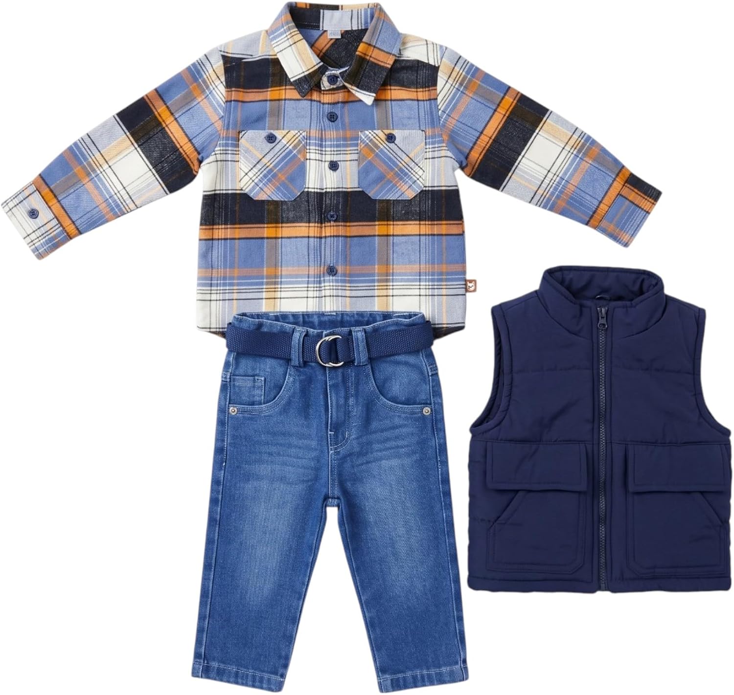 سعر ومواصفات Sikaaa Boys Long Sleeves Shirt,Jeans Pants&Waterproof Vest Long Sleeves Shirt,Jeans Pants&Waterproof Vest (pack of 1) (B0HLXJ82G3) على Amazon EG