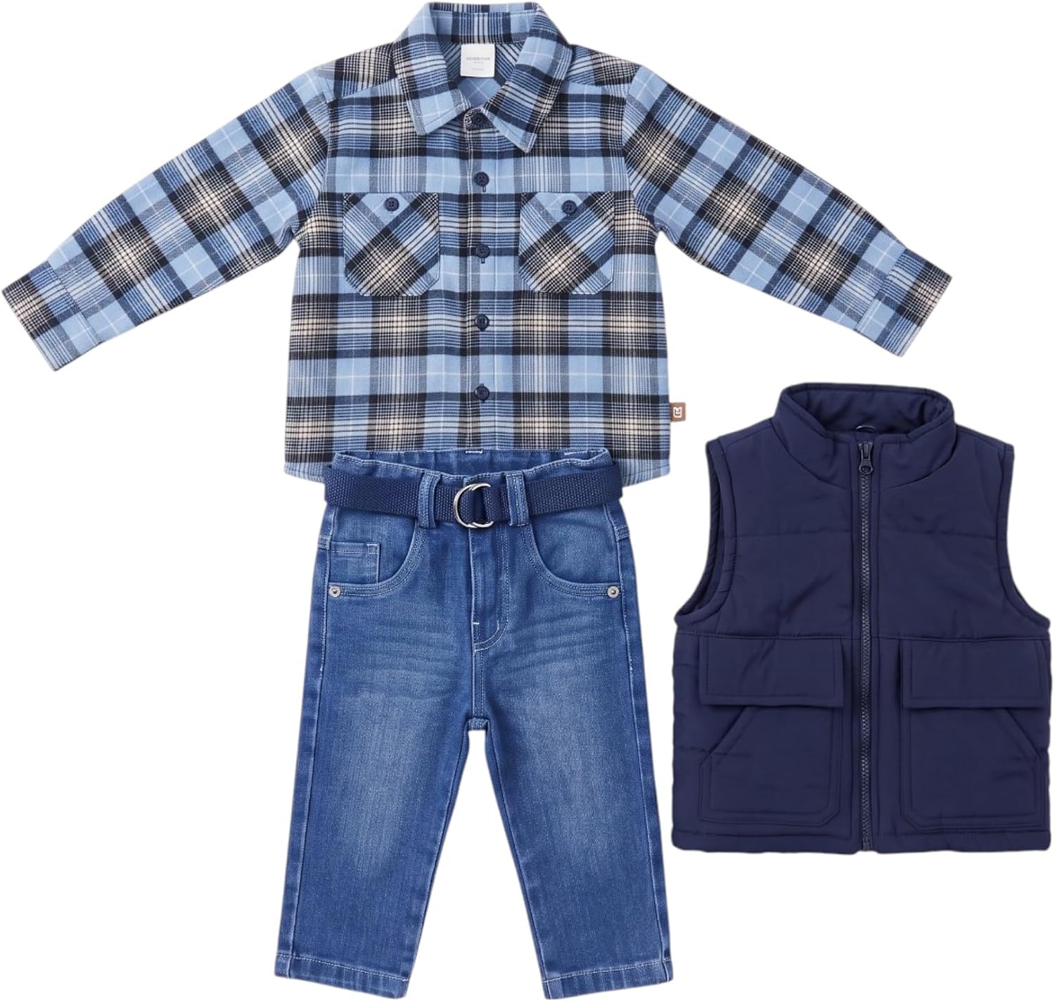 سعر ومواصفات Sikaaa Boys Long Sleeves Shirt,Jeans Pants&Waterproof Vest Long Sleeves Shirt,Jeans Pants&Waterproof Vest (pack of 1) (B0HLXN2V5T) على Amazon EG