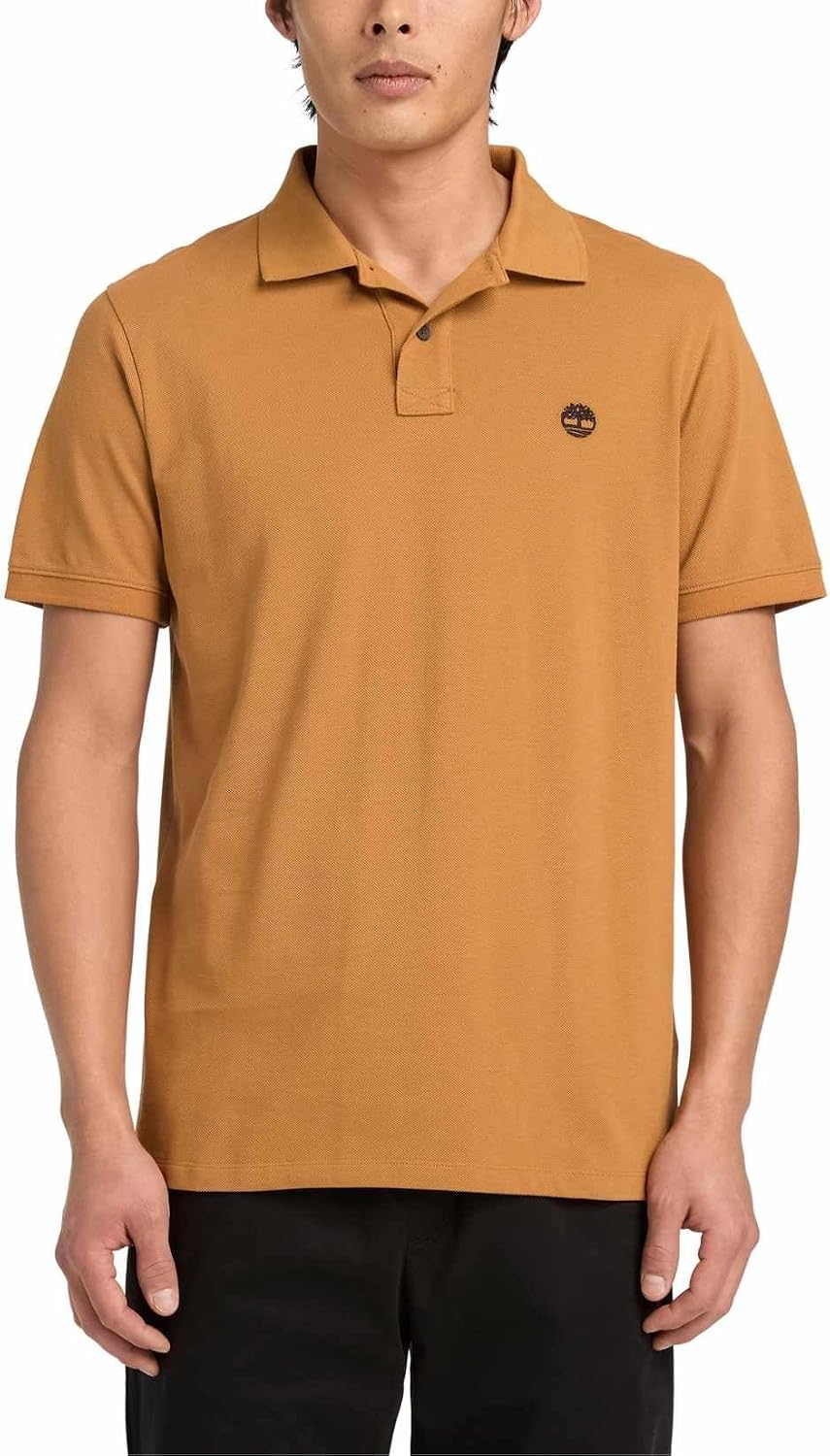 سعر ومواصفات Timberland Mens Men's Branded Collar Short Sleeve Polo Poloshirts (pack of 1) (B0GSXT3Q47) على Amazon EG