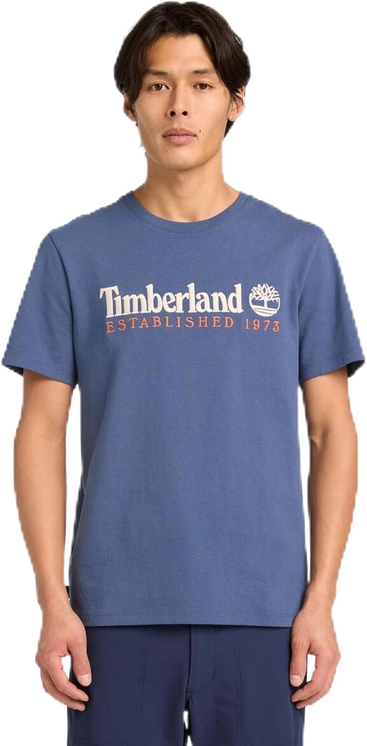 سعر ومواصفات Timberland Mens Men's Established 1973 Embroidery Logo Tee T.Shirts (pack of 1) (B0HM1HHQQB) على Amazon EG