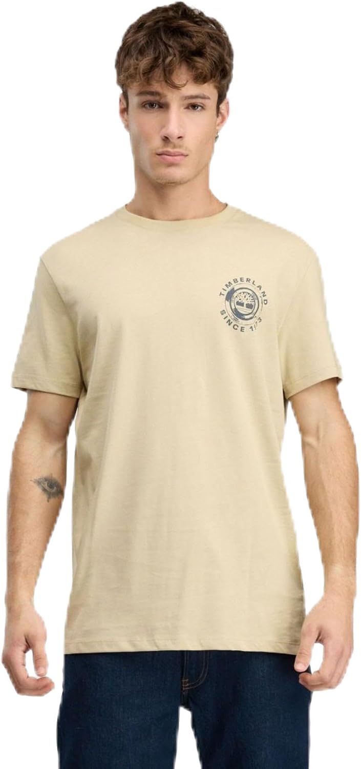 سعر ومواصفات Timberland Mens Men's Rugged Logo Texture Ss Tee T.Shirts (pack of 1) (B0HLZSMXVR) على Amazon EG