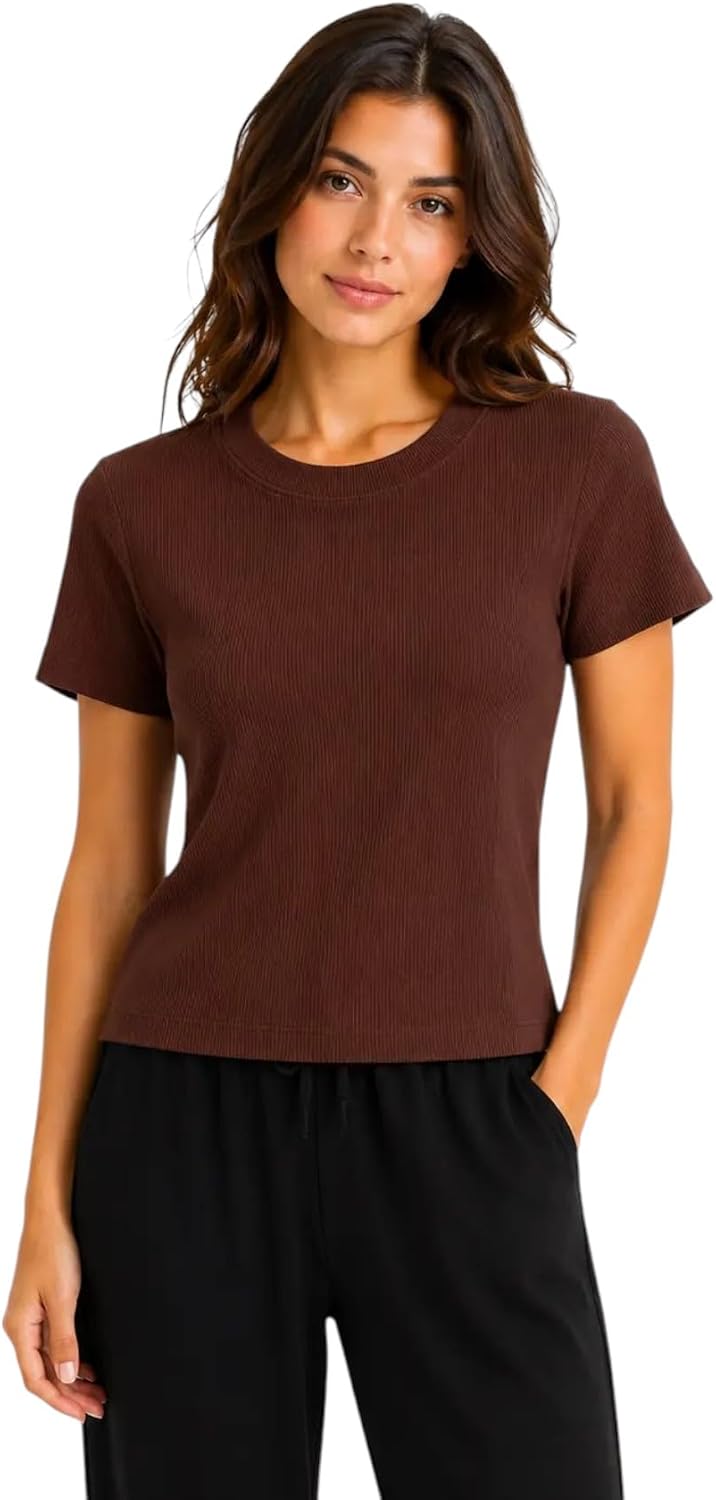 سعر ومواصفات Vanilla Cotton Derby Half Sleeves T-Shirt For Women-Brown-2XL (B0HMWQZFNQ) على Amazon EG