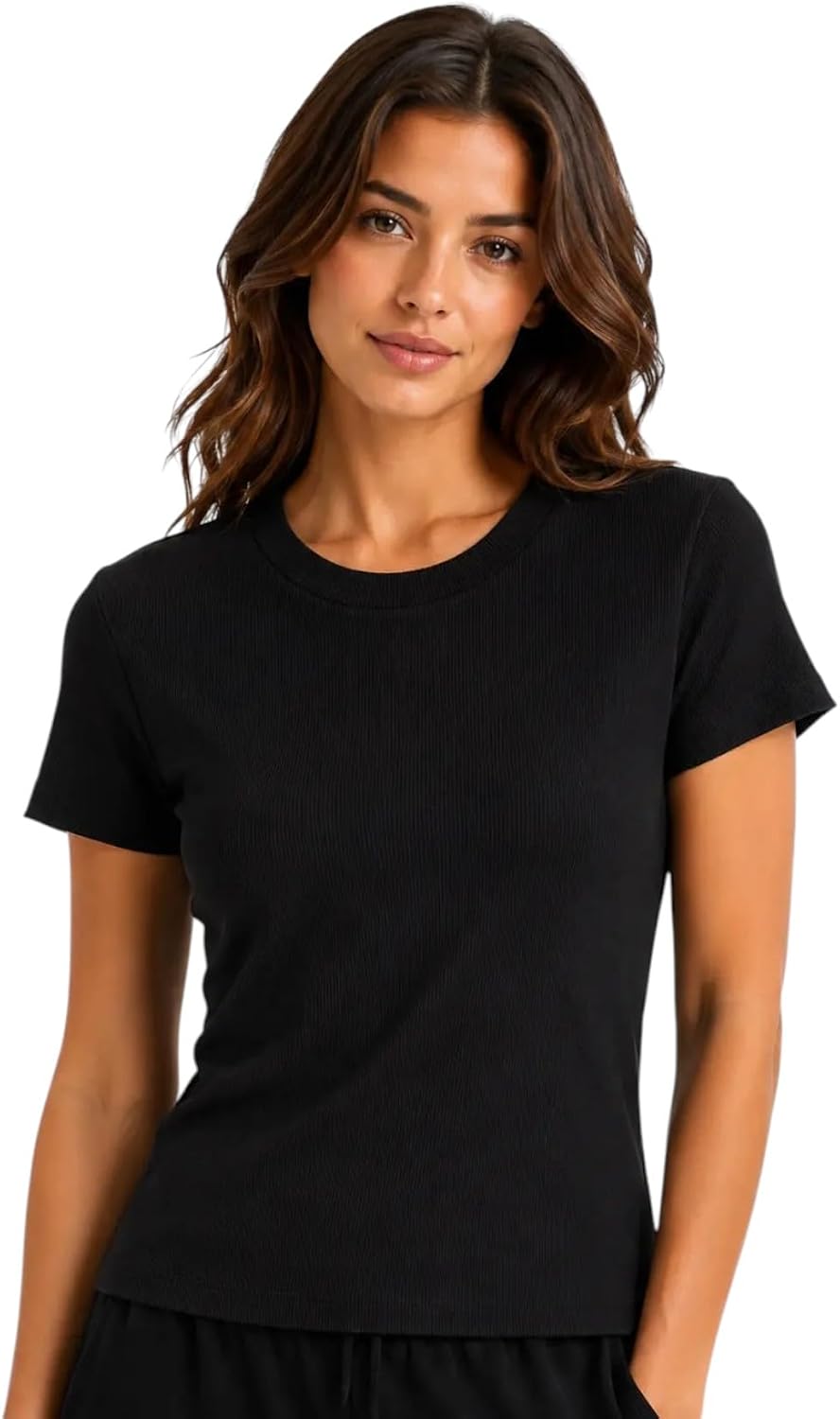 سعر ومواصفات Vanilla Cotton Derby Half Sleeves T-Shirt For Women-Black-M (B0HMX4JWMG) على Amazon EG