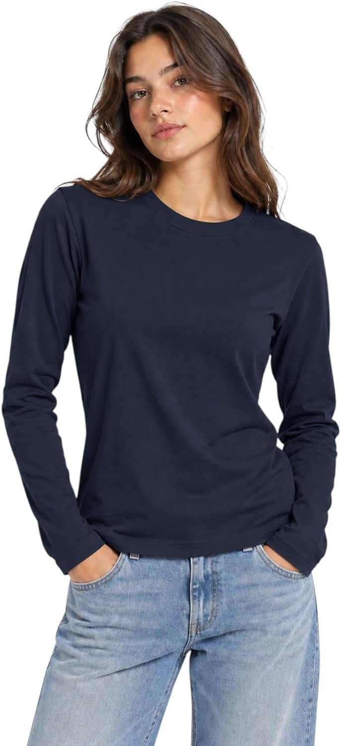 سعر ومواصفات Vanilla Cotton Long Sleeves T-Shirt For Women-Navy-2XL (B0HMWMP9BQ) على Amazon EG