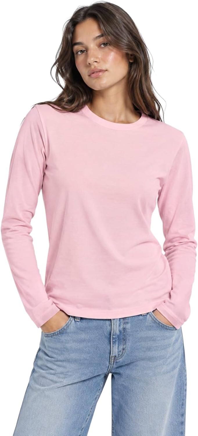 سعر ومواصفات Vanilla Cotton Long Sleeves T-Shirt For Women-Rose-XL (B0HMWXJT72) على Amazon EG