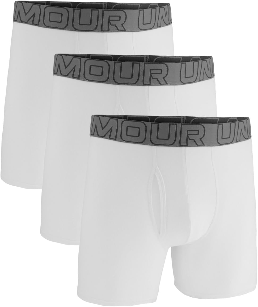سعر ومواصفات اندر ارمور Under Armour Mens PERFORMANCE COTTON - SOLID 6" inches Underwear Bottoms (pack of 3) (B0CBKZ9PFR) على Amazon EG