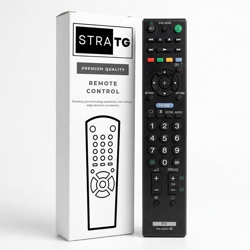 سعر ومواصفات جهاز تحكم عن بعد لتلفزيونات سوني LCD LED CRT من ستراتج RM-GA021 (B0HJD6RFMQ) على Amazon EG