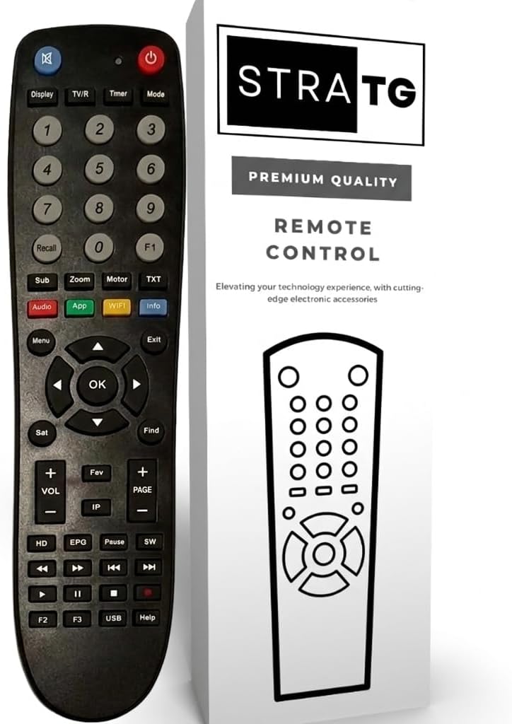 سعر ومواصفات جهاز تحكم عن بعد لجهاز استقبال هايبر هيرشمان T500 4K HD من ستراتج (B0HJCTS8SQ) على Amazon EG