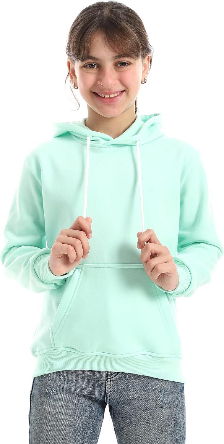 سعر ومواصفات اندورا Andora Girls Long Sleeves Plain Comfy Hoodie Sweatshirt (pack of 1) (B0GPL227P1) على Amazon EG
