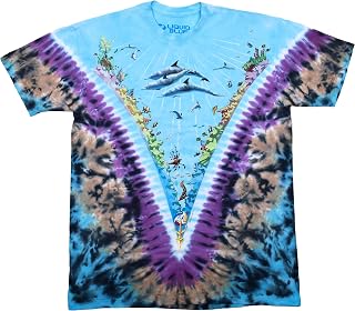 سعر ومواصفات ليكويد بلو تي شيرت للرجال مطبوع عليه Nature Underwater Dolphins Coral Reef (B0BWXGDCBV) على Amazon EG